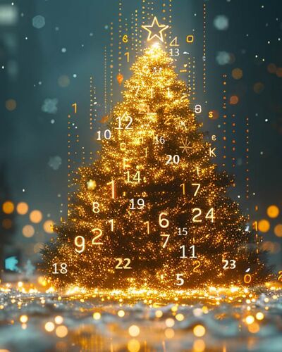 Festlicher Weihnachtsbaum als Symbol für Inspiration und klare Persönlichkeit zur Adventszeit.